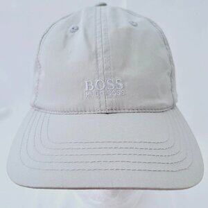 Boss Hugo Boss Gray Embroidered Strapback Baseball Cap Hat